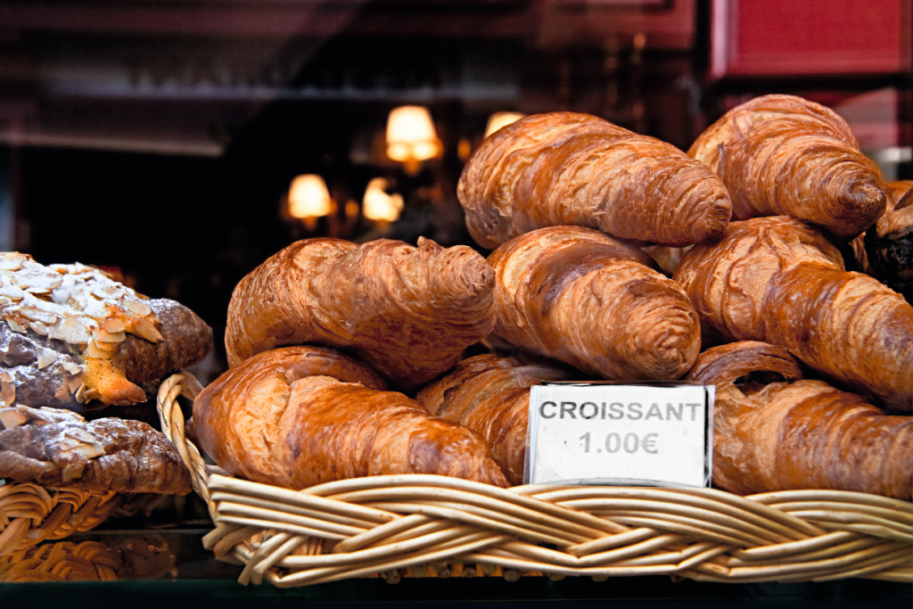 Leckere französische Croissants 