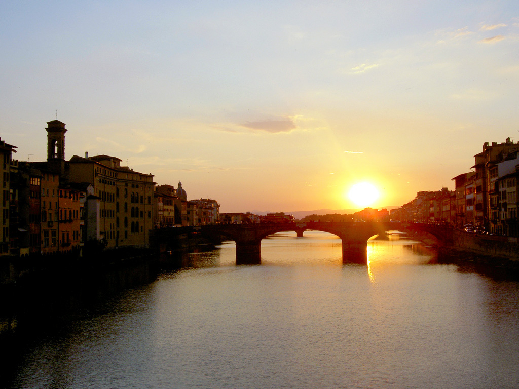 Atardecer en FLorencia, Italia