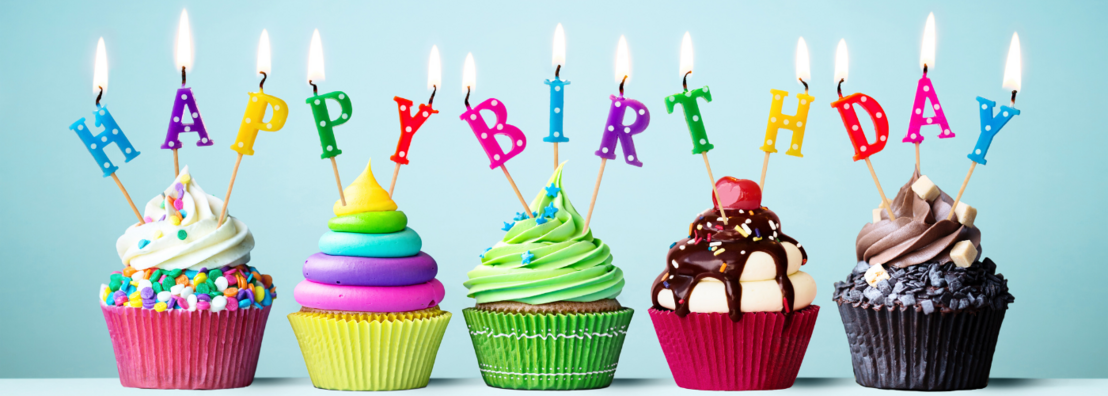 Happy Birthday Wishes Cupcakes And Balloons GIF | GIFDB.com