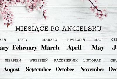 Miesiące po angielsku